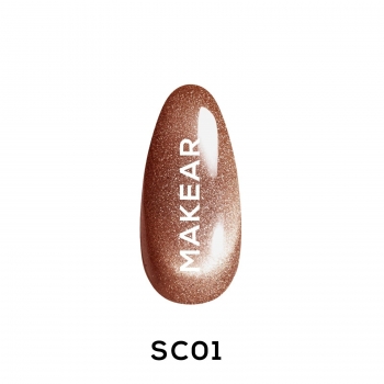 Makear - SC01 Lakier hybrydowy Cat Eye 8 ml